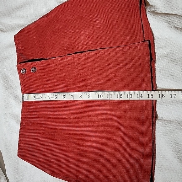 J.Crew Brick Red Corduroy Mini Skirt Size 6 - Picture 11 of 11